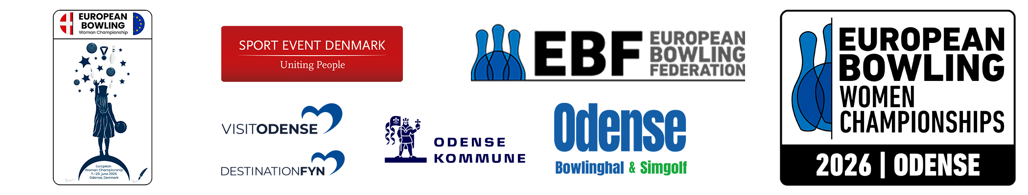 EWC2026 – European Womens Championship 2026, Odense, Denmark Logo